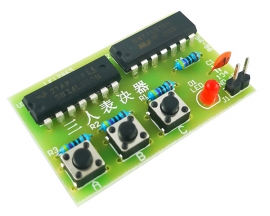 3 Channel Responder DIY Kit 3Bit Answering Voting Device Electronic Kits for Soldering Skills Competion Teaching Training